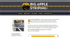 Desktop Screenshot of bigapplestriping.com